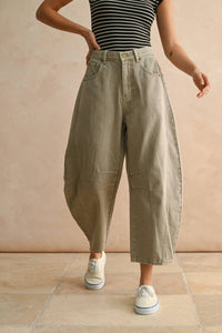 Miou Muse - Barrel Cotton Pants