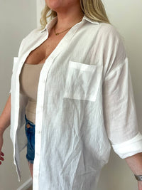 Miou Muse - Bayside Cotton Button-down Shirt