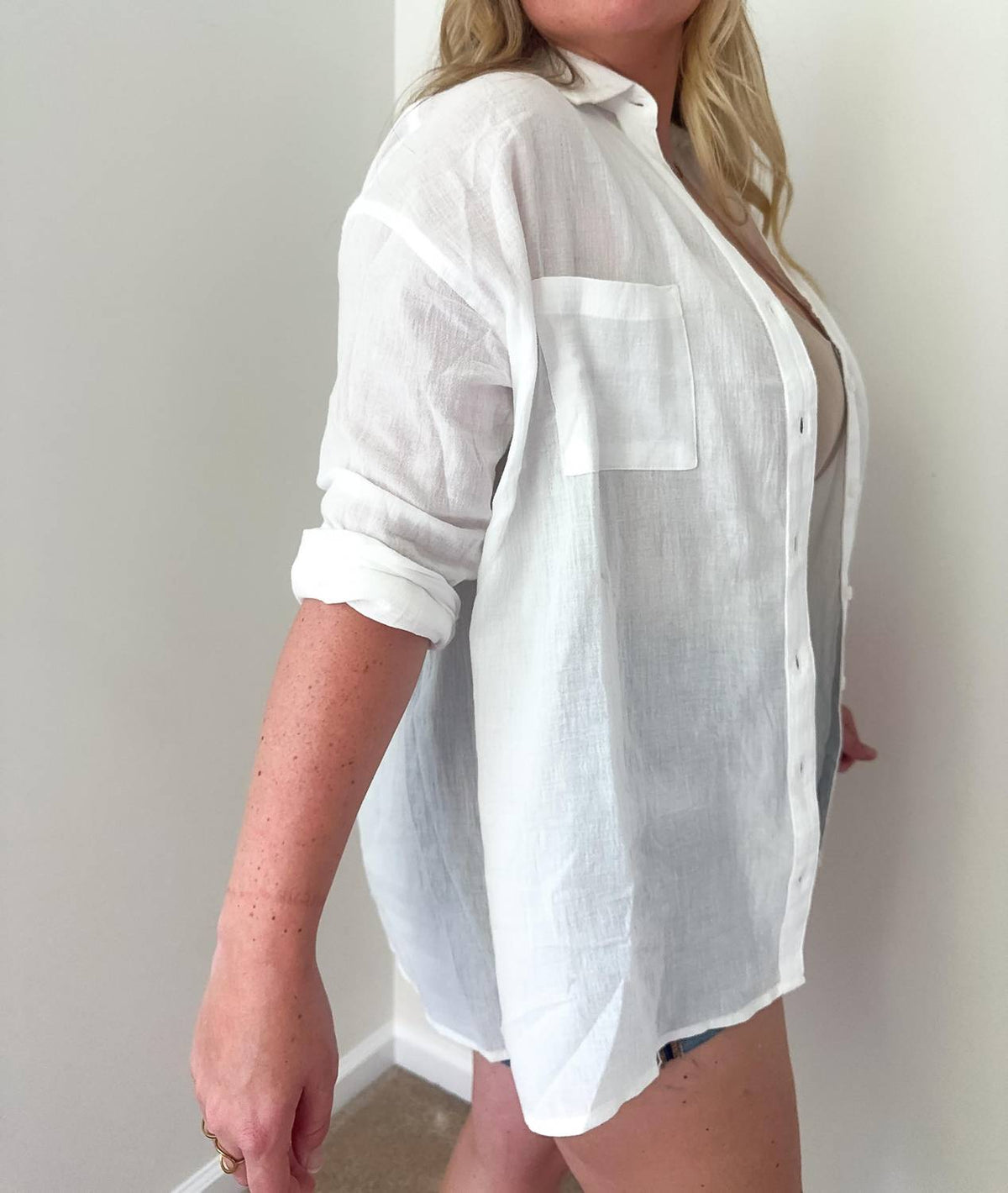 Miou Muse - Bayside Cotton Button-down Shirt