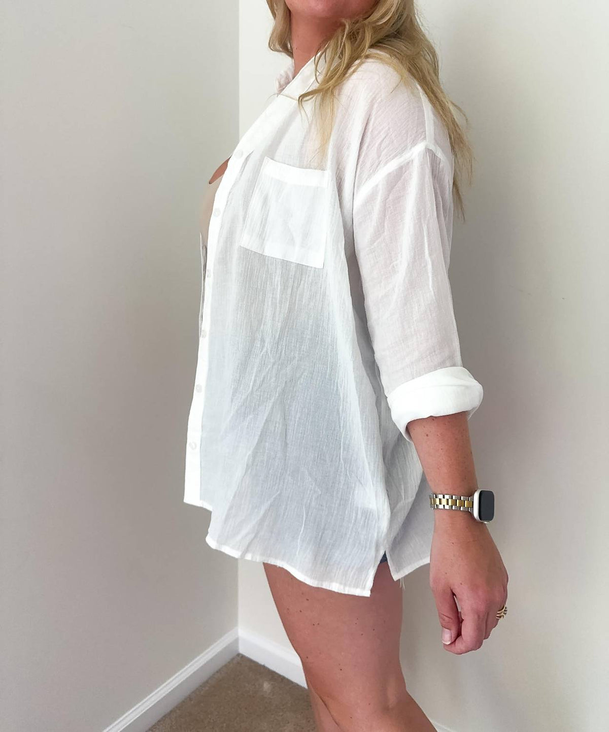 Miou Muse - Bayside Cotton Button-down Shirt