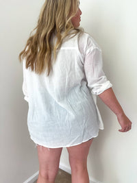 Miou Muse - Bayside Cotton Button-down Shirt
