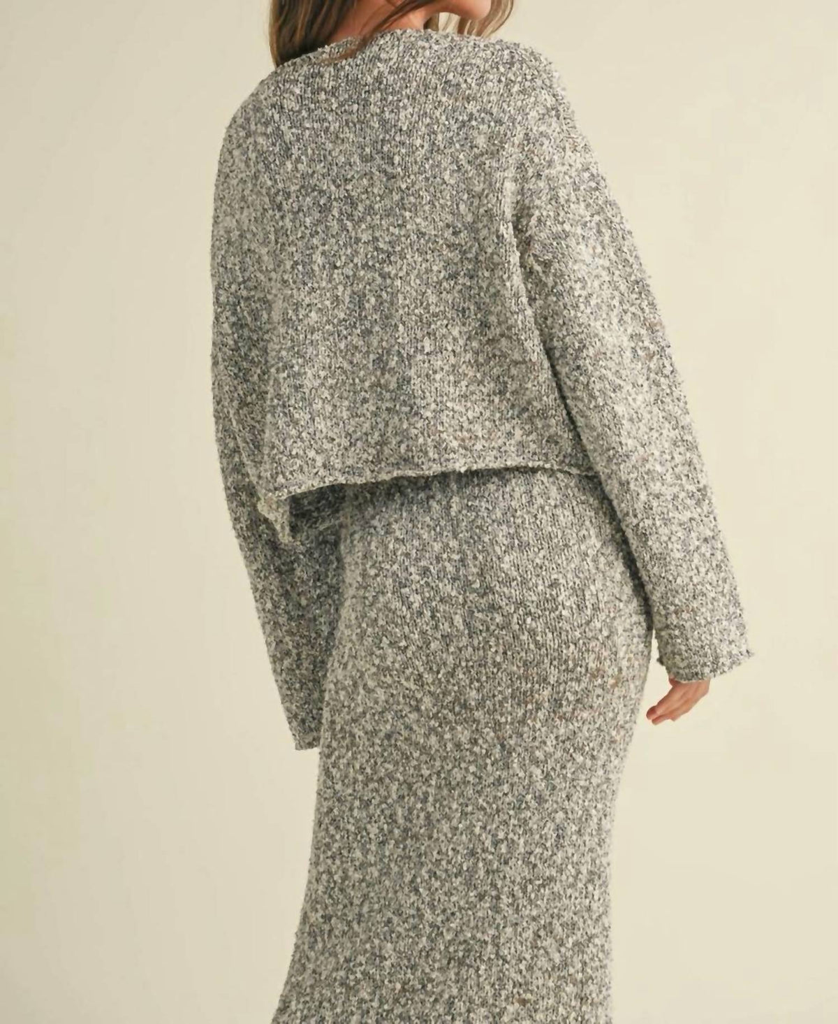 Miou Muse - Boucle Sweater Skirt Set