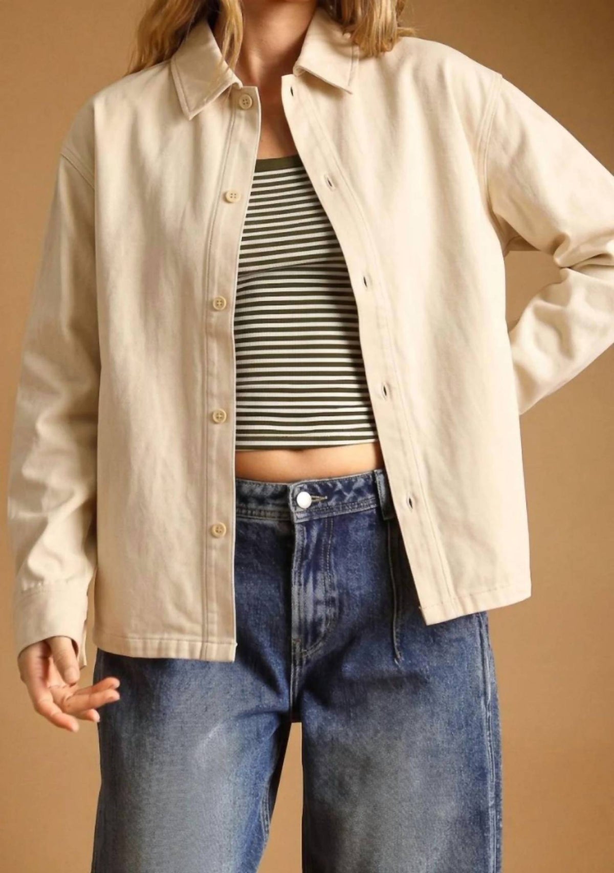 Miou Muse - Button Down Front Top