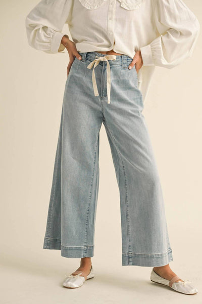 Miou Muse - Cindy Washed Denim Pants