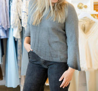 Miou Muse - Cuffed Straight Leg Denim Jeans
