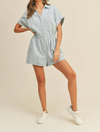 Miou Muse - Denim Daze Romper