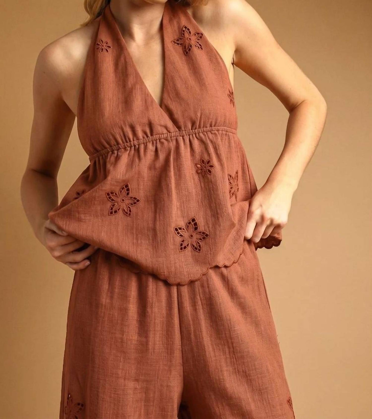 Miou Muse - Desert Bloom Halter Top