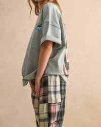Miou Muse - Fine Wine Time Oversized Tee