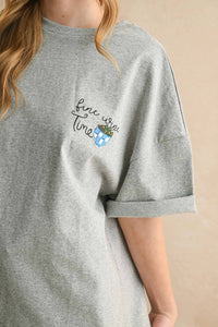 Miou Muse - Fine Wine Time Oversized Tee
