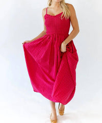 Miou Muse - Gemma Gingham Maxi Dress