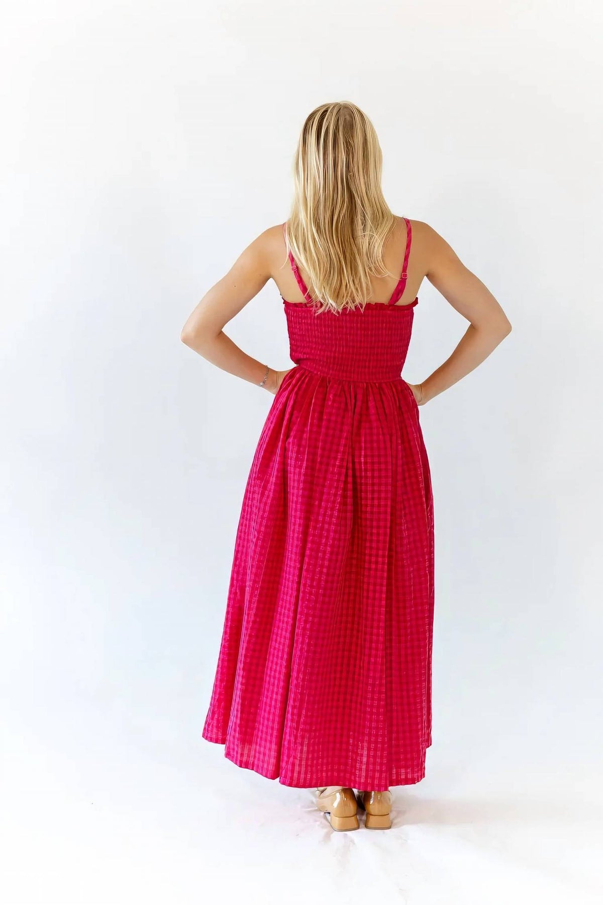 Miou Muse - Gemma Gingham Maxi Dress