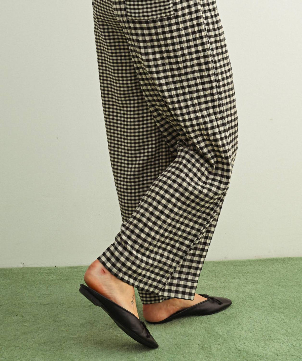 Miou Muse - Grant Gingham Straight Pants