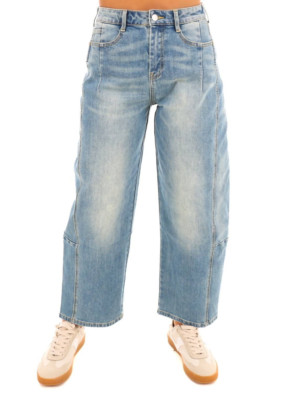 Miou Muse - Loose Fit Barrel Jeans