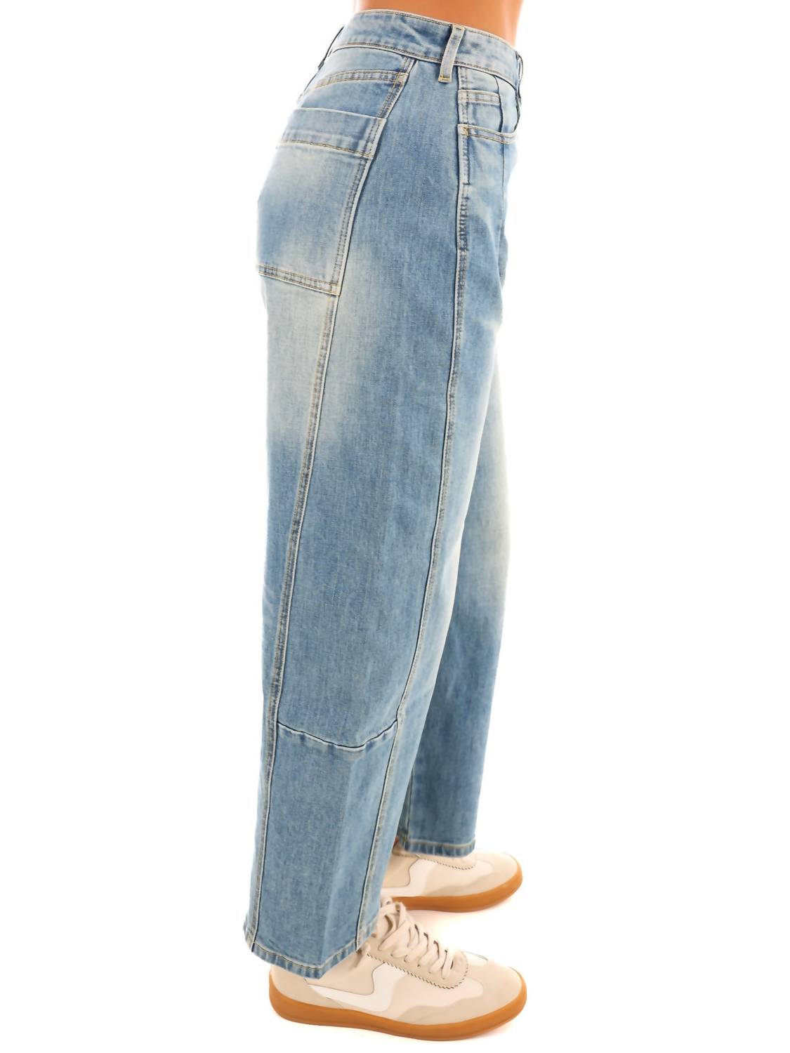Miou Muse - Loose Fit Barrel Jeans