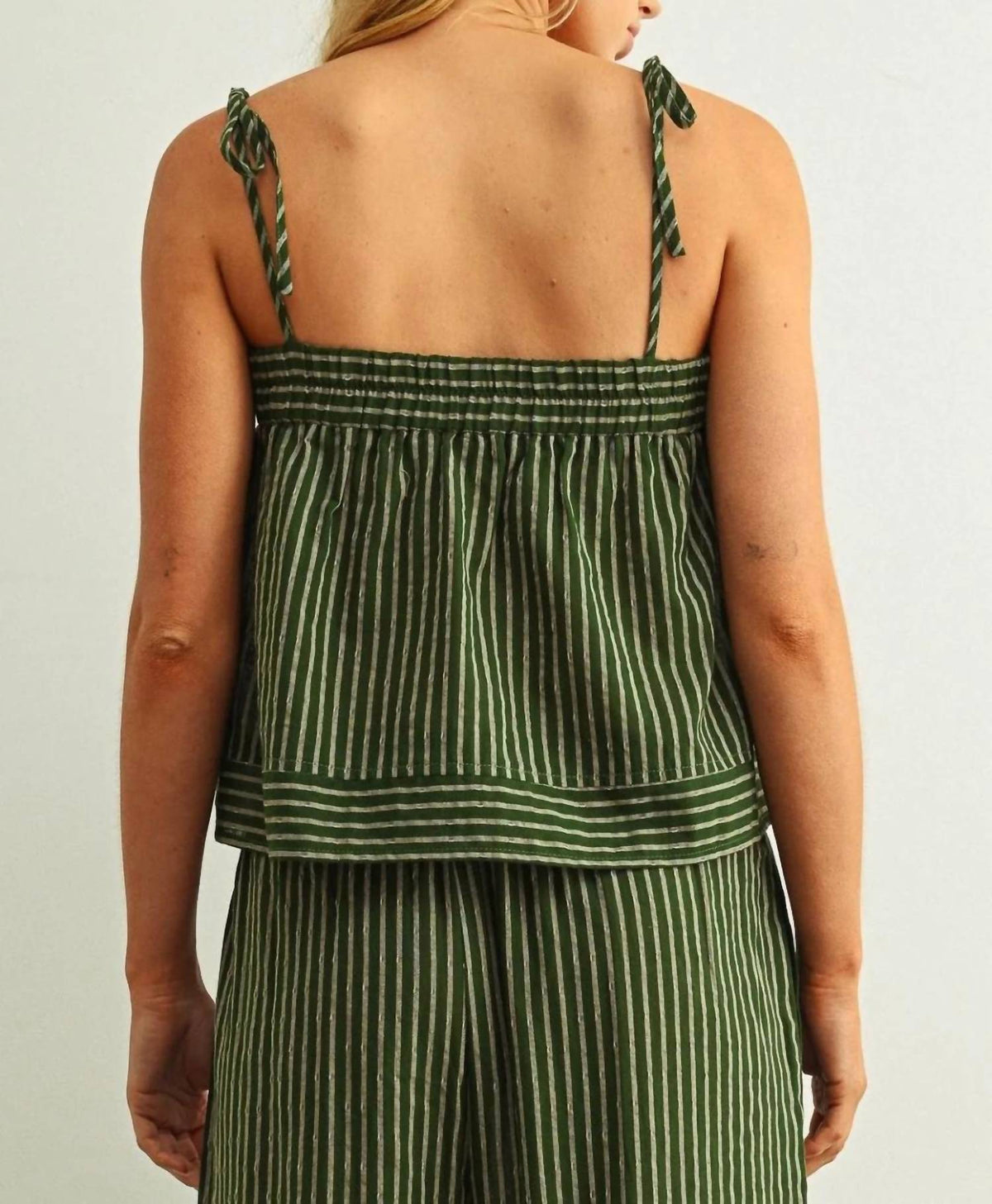 Miou Muse - Market Stripe Tie Top