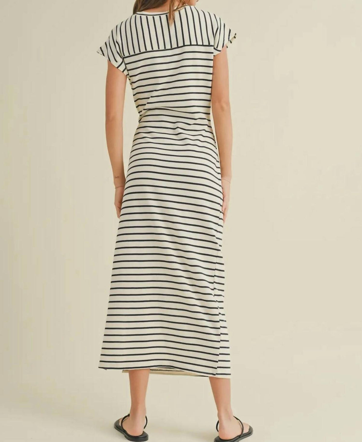 Miou Muse - Muse Stripe Midi Dress