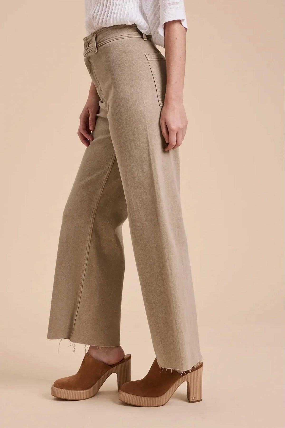 Miou Muse - Straight Wide Leg Denim Pants