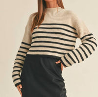 Miou Muse - Striped Pattern Sweater