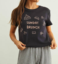 Miou Muse - Sunday Brunch Embroidered Top