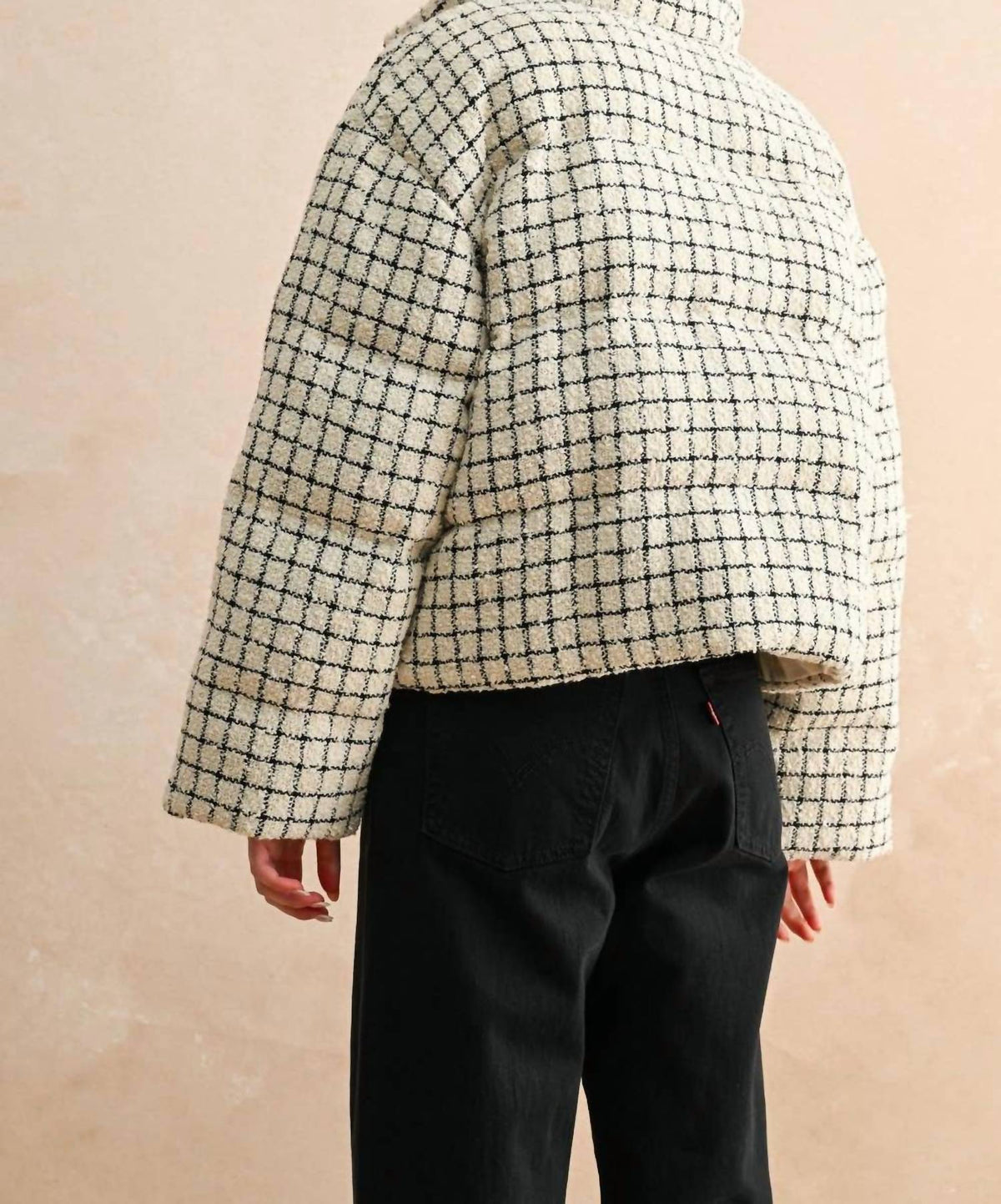 Miou Muse - Tweed Puff Jacket