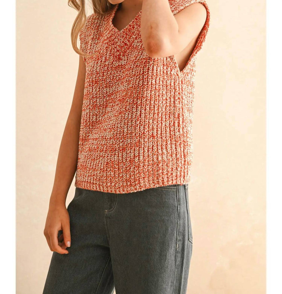Miou Muse - Two Tone Chenille Vest