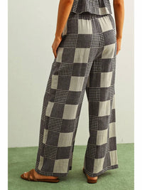 Miou Muse - Wide Leg Patch Pants