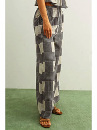 Miou Muse - Wide Leg Patch Pants