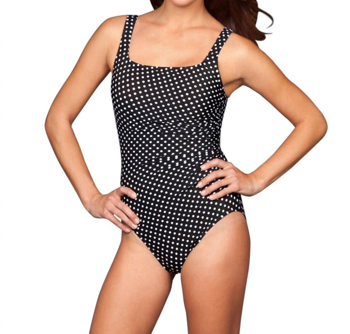 Miraclesuit - Dippin Dots Sideswipe Underwire One Piece Swimsuit