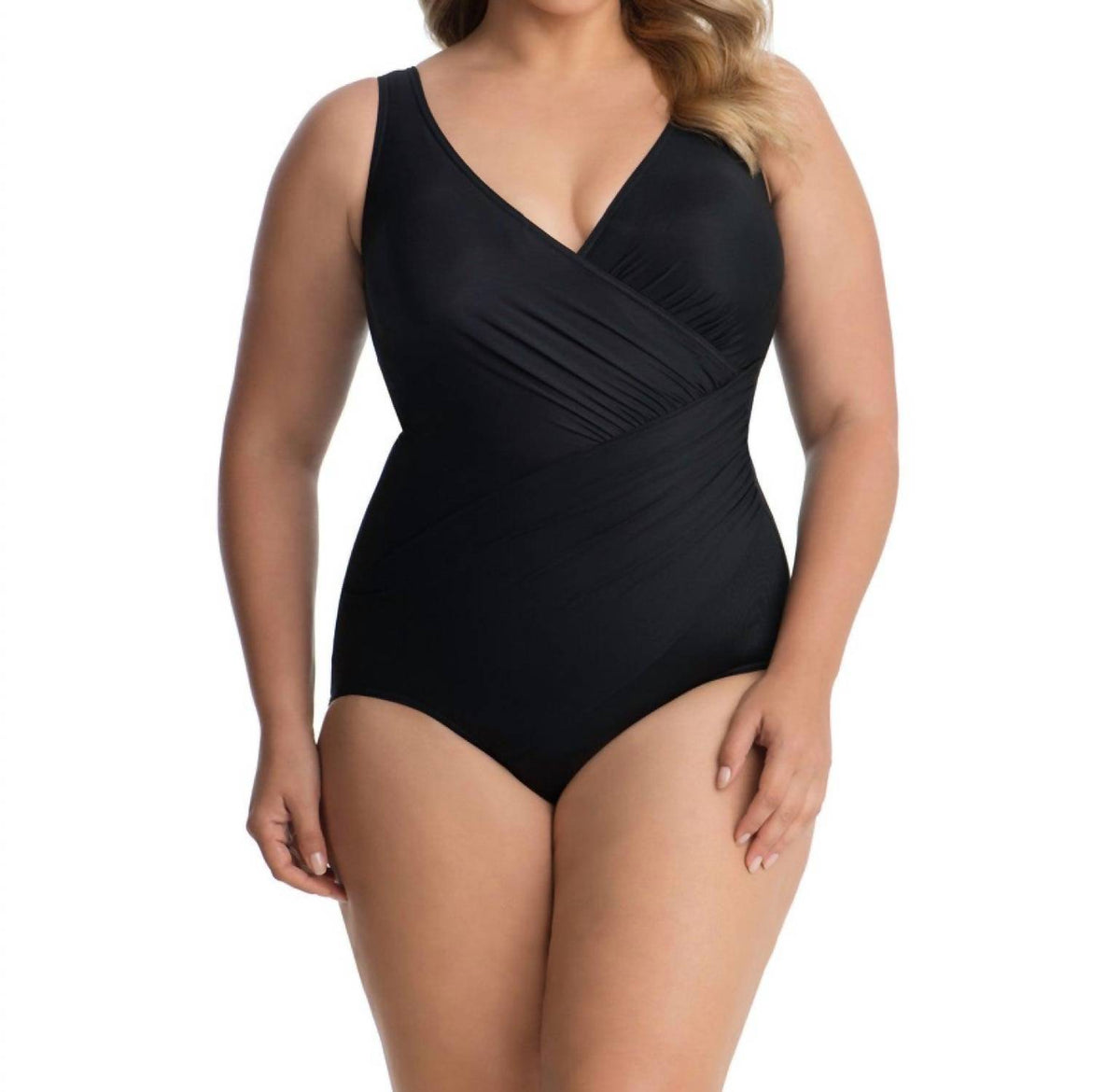 Miraclesuit - Oceanus Surplice One Piece Swimsuit - Plus
