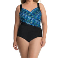 Miraclesuit - Rockin' Moroccan Plus Size Sanibel Underwire One Piece Swimsuit
