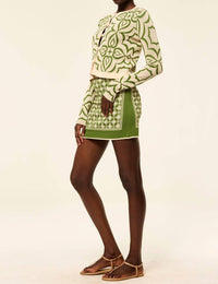 Misa Los Angeles - Emia Mini Skirt - clothing - green - mini