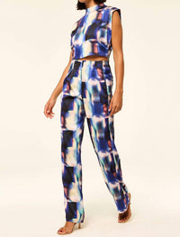Misa Los Angeles - Rita Straight Leg Pants - blue - clothing - pants