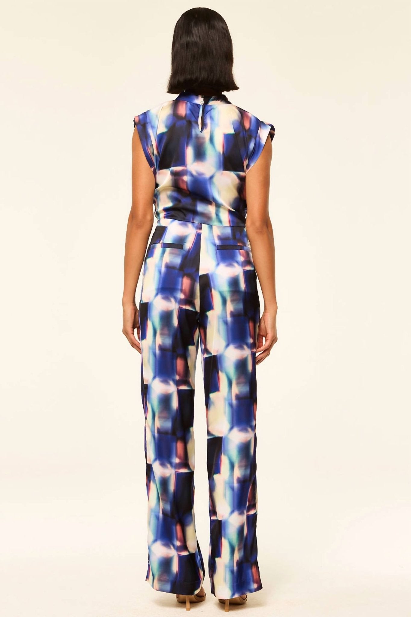 Misa Los Angeles - Rita Straight Leg Pants - blue - clothing - pants