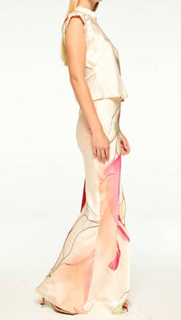 Misa Los Angeles - Sierra Skirt - beige - clothing - long - skirts