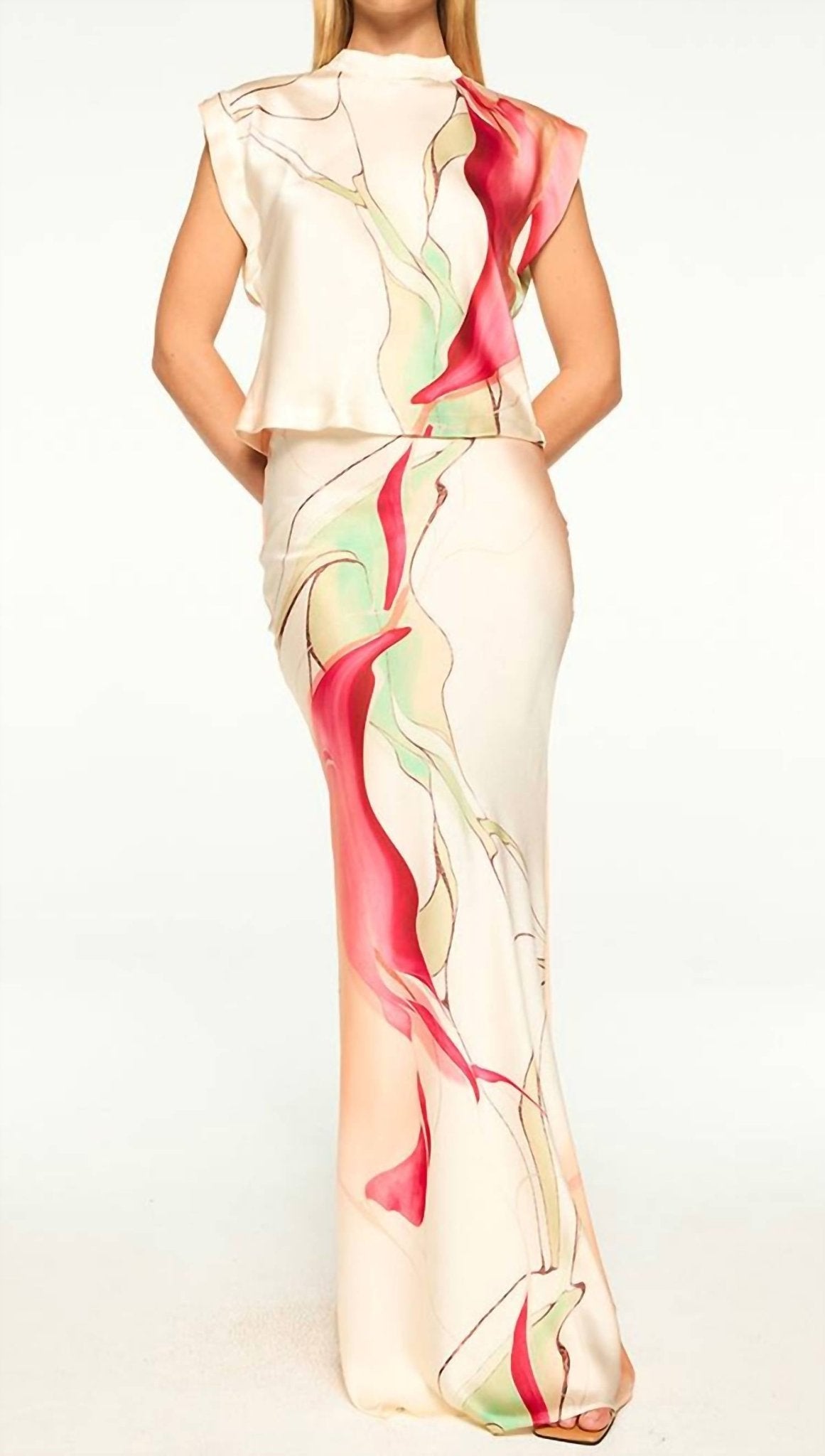 Misa Los Angeles - Sierra Skirt - beige - clothing - long - skirts