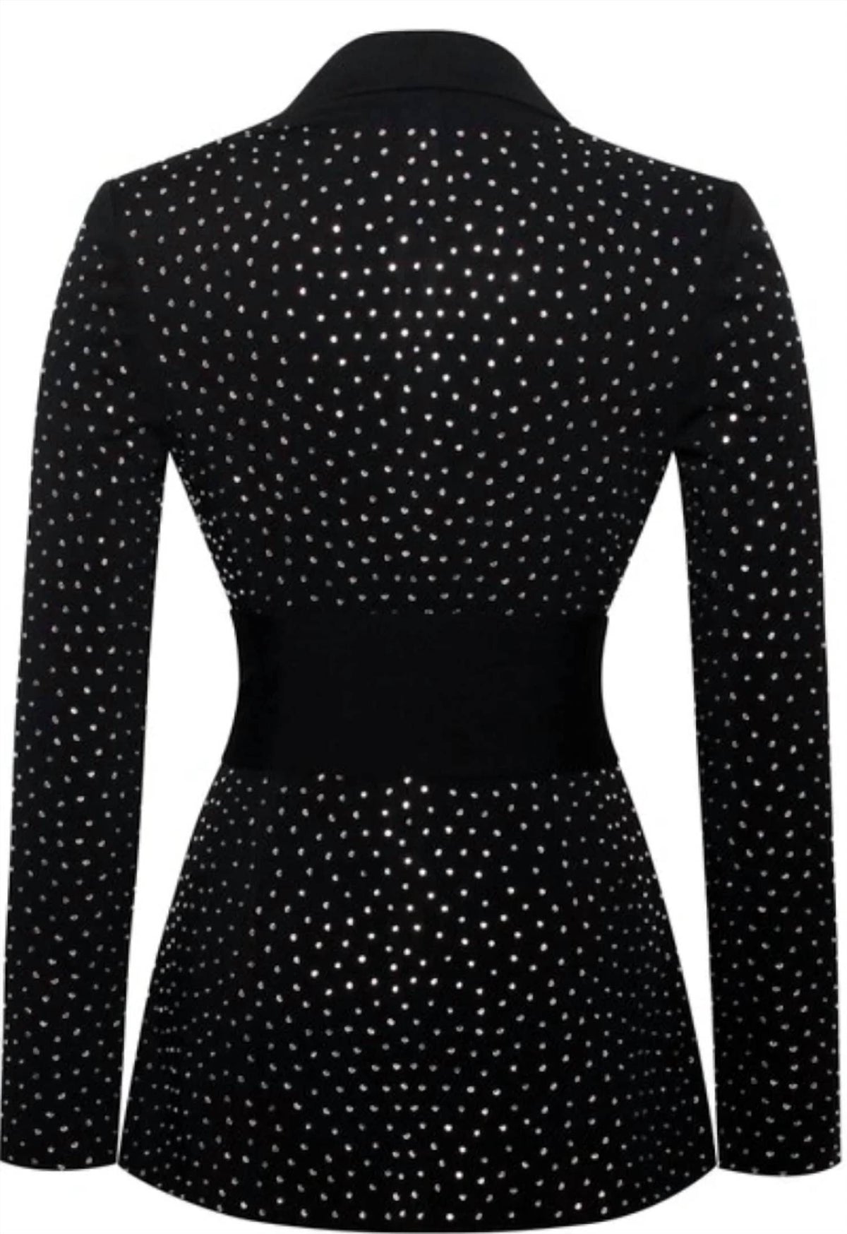 Miss Circle - Crystal Embellished Blazer Jacket