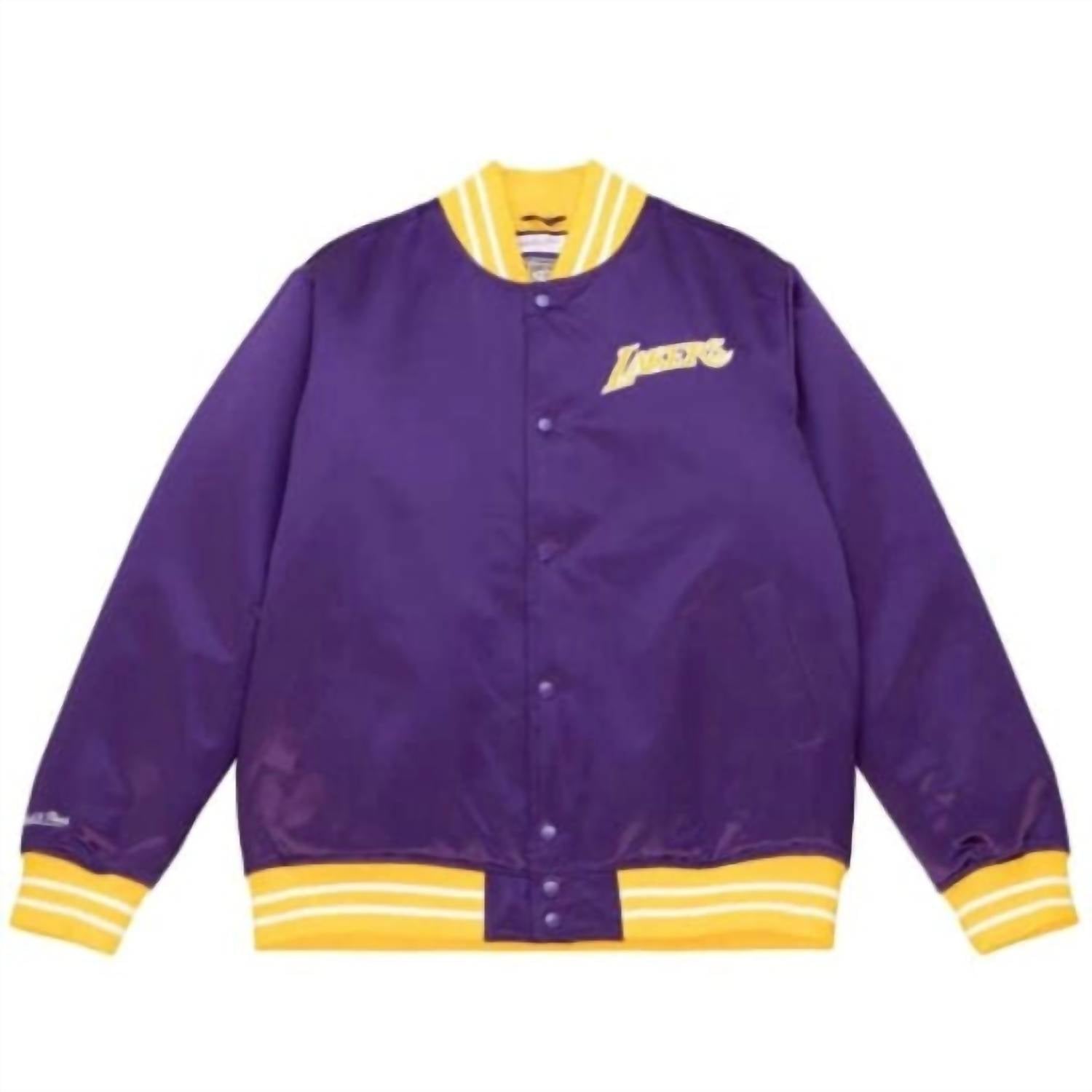 Mitchell & Ness - Men's Mitchell & Ness Nba Los Angeles Lakers Heavyweight Jacket - bomber - clothing - coats