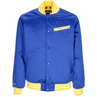 Mitchell & Ness - Men's Nba Golden State Warriors Heavyweight Jacket - blue - bomber - clothing