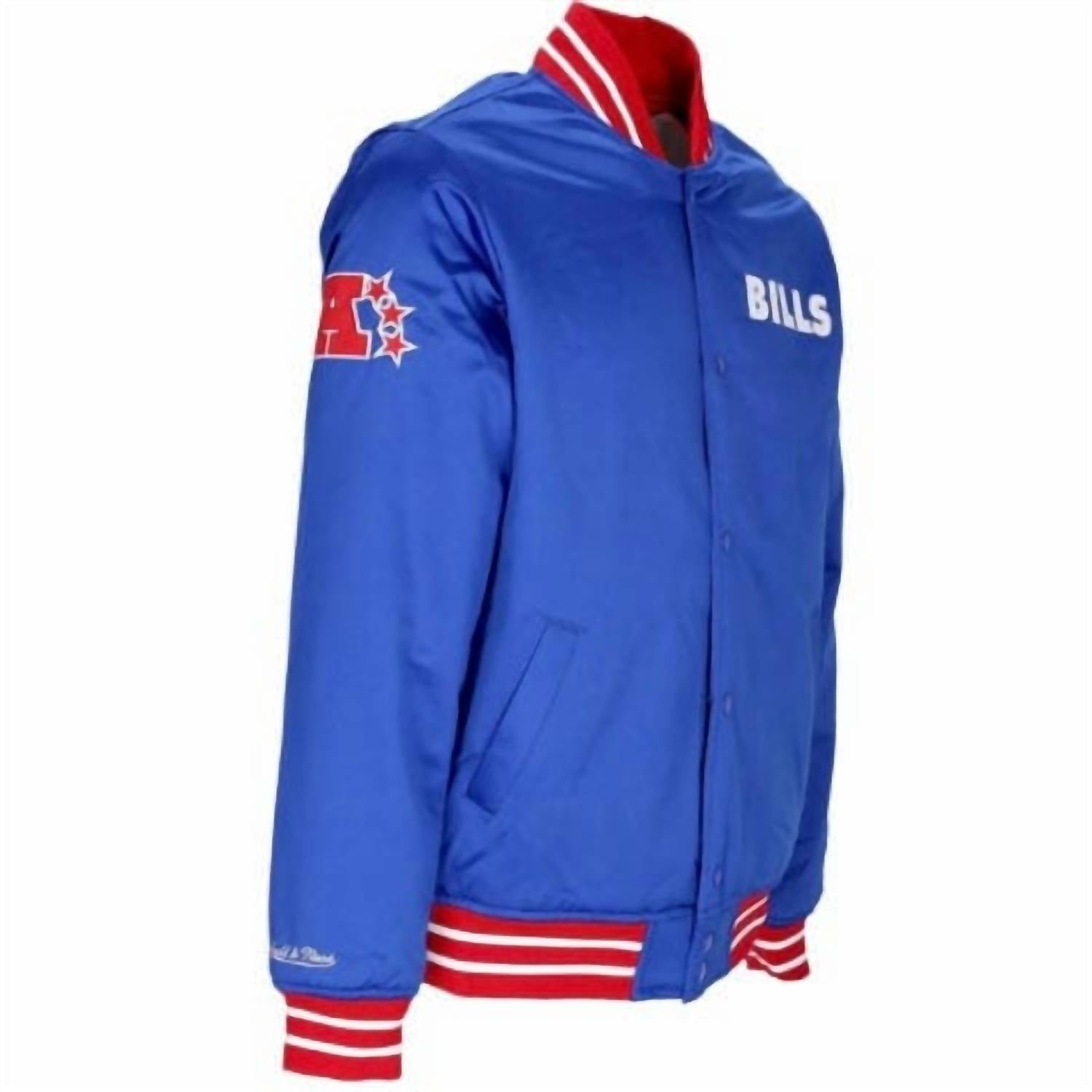 Mitchell & Ness - Nfl Buffalo Bills Heavyweight Jacket - blue - bomber - clothing