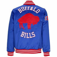 Mitchell & Ness - Nfl Buffalo Bills Heavyweight Jacket - blue - bomber - clothing