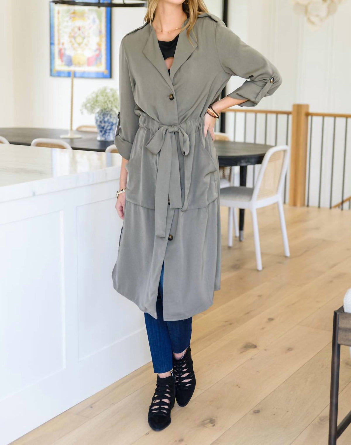 Mittoshop - First Day of Fall Trench Coat Jacket