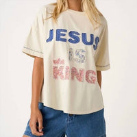 Mittoshop - Jesus Is King Oversized Tee