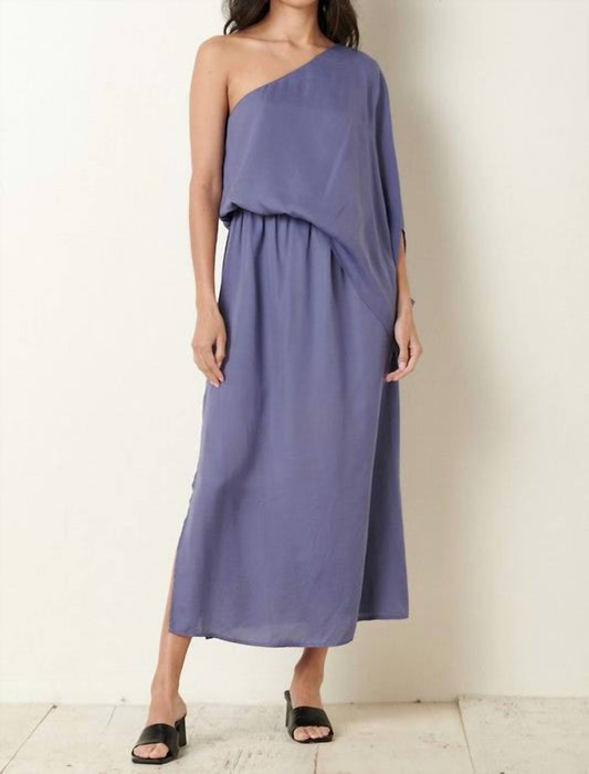 Mittoshop - Satin One Shoulder Midi Dress - clothing - dresses - midi