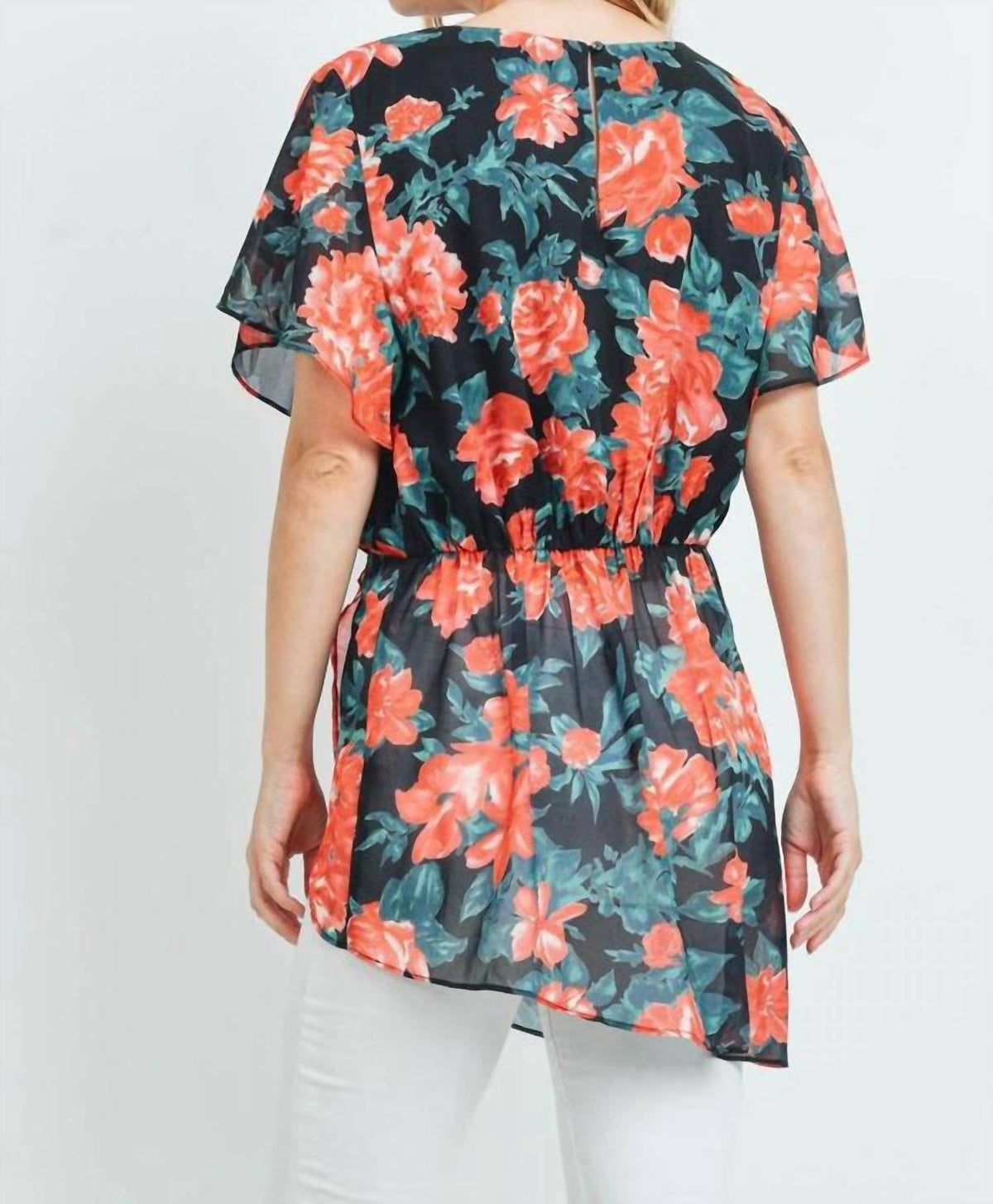 Mittoshop - Short Sleeve Floral Top