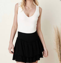 Mittoshop - Suzy Deep V - neck Bodysuit - bodysuits - clothing - polyester