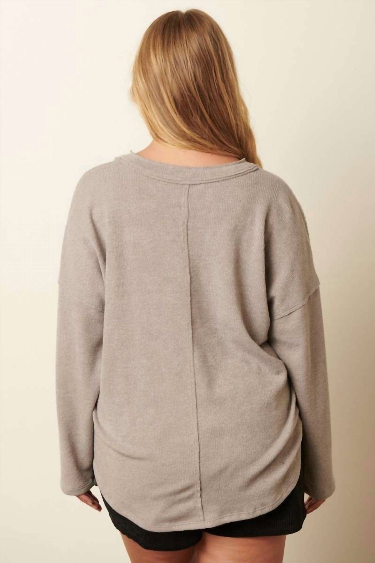 Mittoshop - V-neck Knit Top