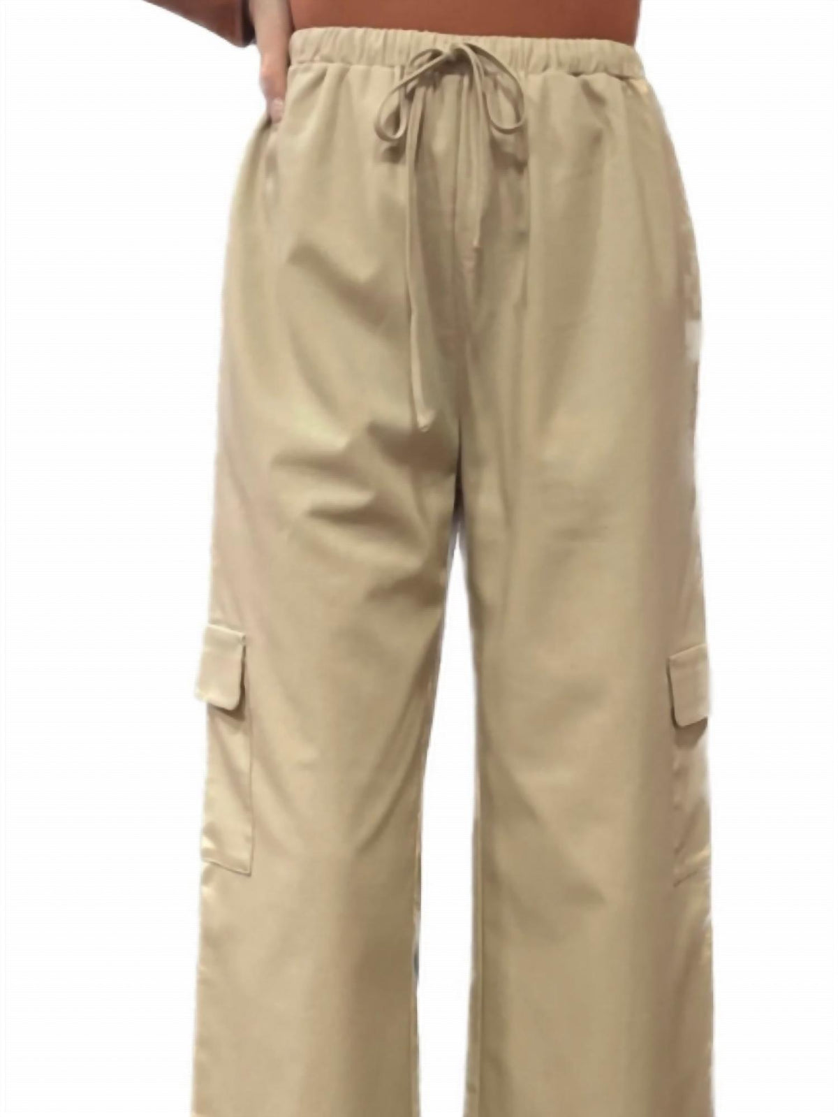 Mittoshop - Wide Leg Cargo Pants
