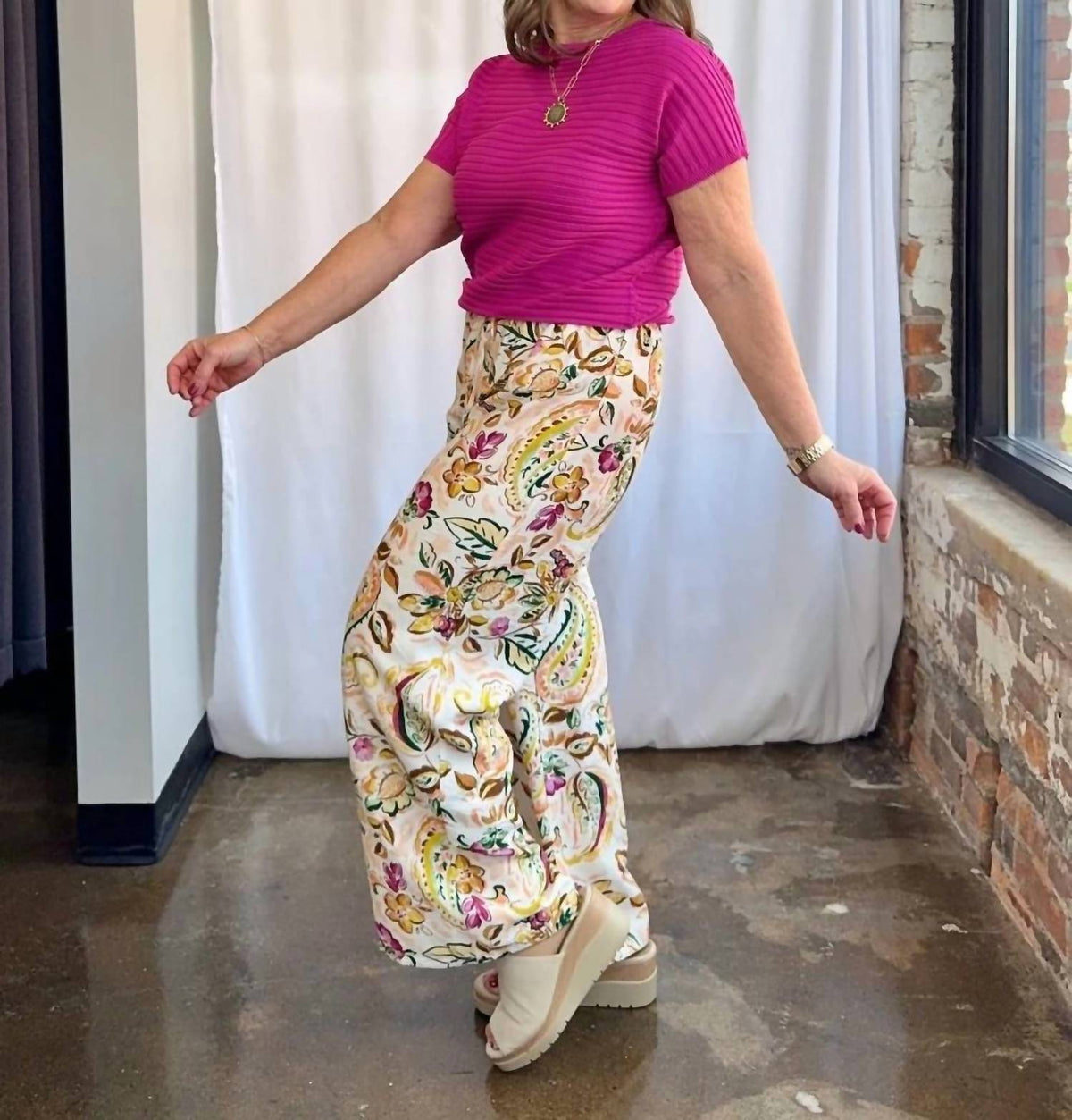 Mlle Gabrielle - Pull On Pants With Elastic