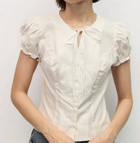 Mod Ref - Madison Tie Neck Top