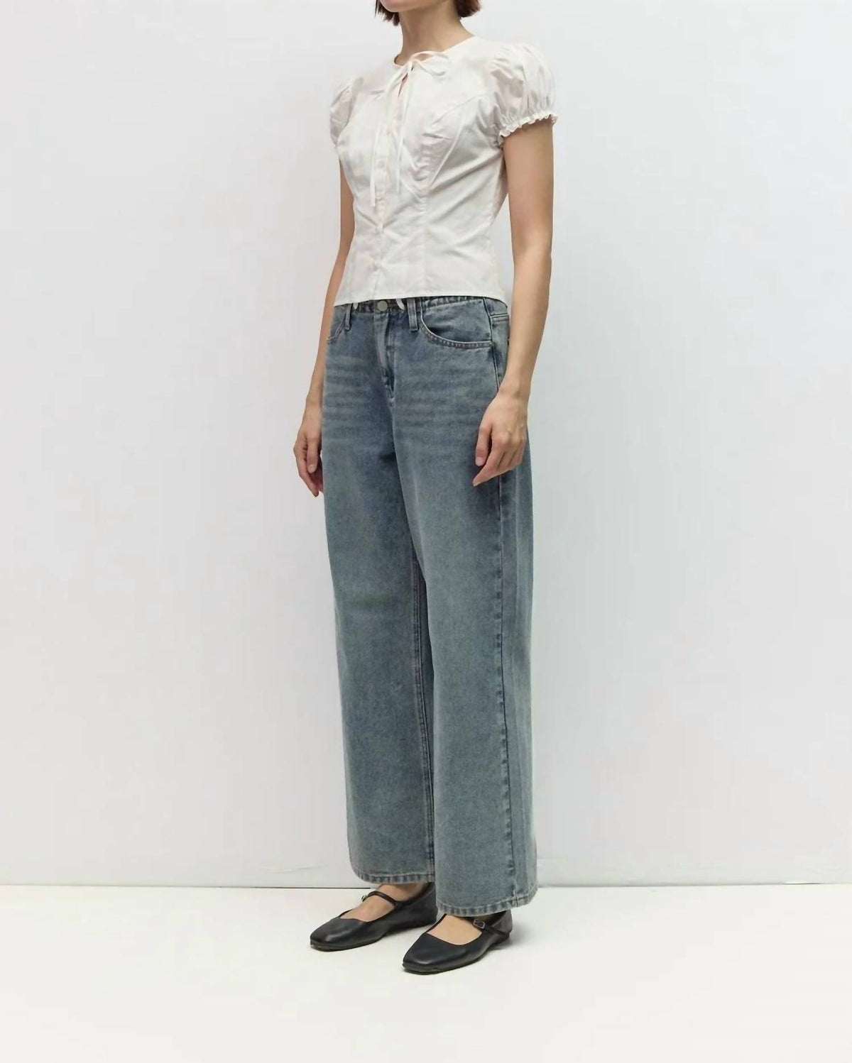 Mod Ref - Madison Tie Neck Top